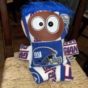 NY New York GIANTS 17” Tall Hand crafted stuffed toy football face logo doll
